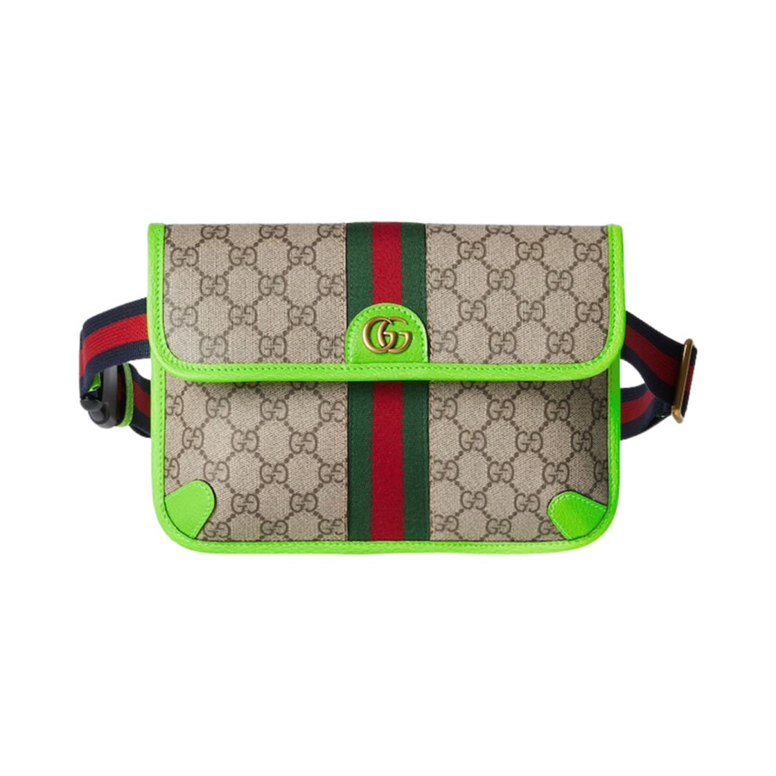 752597-FADIC-9761 Gucci Ophidia GG Small Belt Bag Beige Ebony Supreme