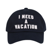 Broken Beat I Need A Vacation Ball Cap Navy