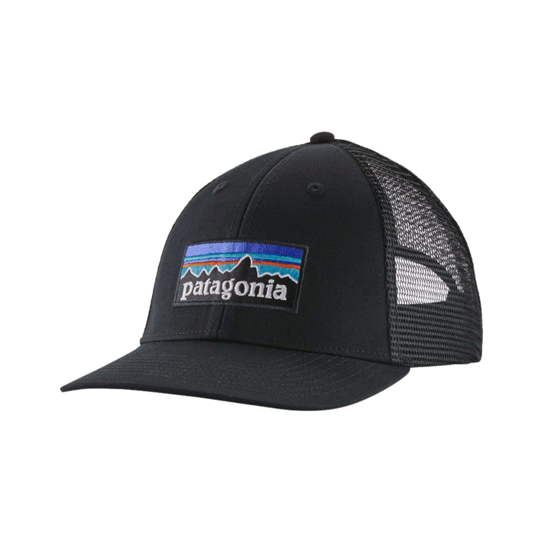 파타고니아 P-6 로고 로프로 트러커 햇 블랙(Patagonia P-6 Logo Lopro Trucker Hat Black)
