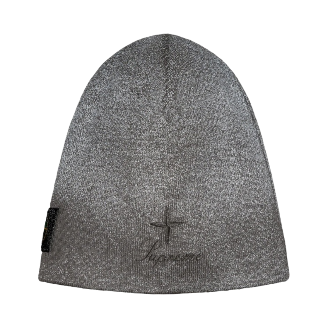 슈프림 x 스톤 아일랜드 리플렉티브 비니 그레이 - 23FW(Supreme x Stone Island Reflective Beanie Grey - 23FW) - 4