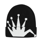 Stussy Crown Jacquard Cuff Beanie Black