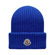 Moncler Wool & Cashmere Beanie Royal Blue - 23FW