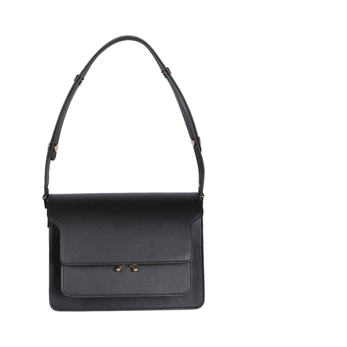마르니 카프스킨 미디움 트렁크백 블랙(Marni Calfskin Medium Trunk Bag Black)