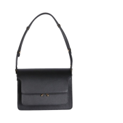 Marni Calfskin Medium Trunk Bag Black