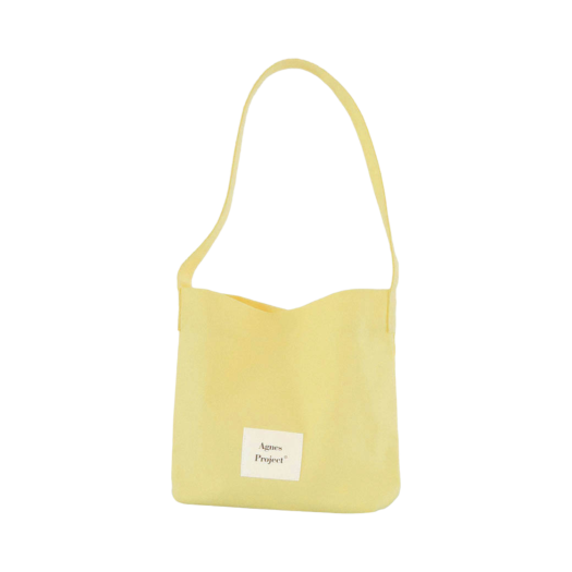 P00000CN_02 Agnes Project Peanut Tote Bag (Ver.2) Lemon