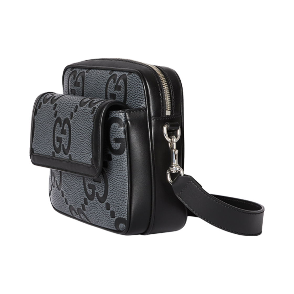 구찌 스몰 점보 GG 크로스바디백 그레이 블랙(Gucci Small Jumbo GG Crossbody Bag Grey Black) - 2