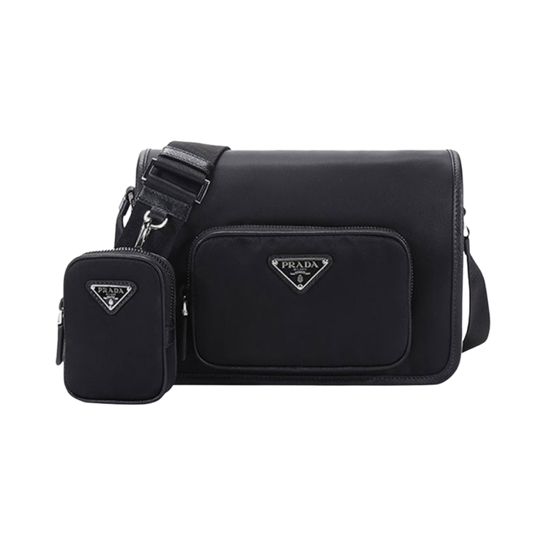 프라다 리나일론 숄더백 블랙