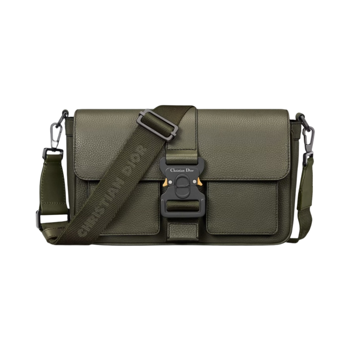 디올 힛 더 로드 백 스트랩 그레인드 카프스킨 올리브(Dior Hit The Road Bag Strap Grained Calfskin Olive) - 1