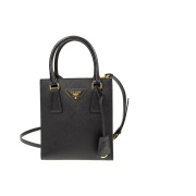 Prada Saffiano Leather Handbag Black