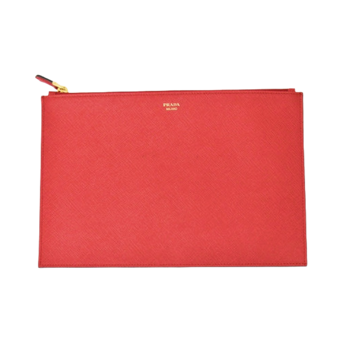 프라다 사피아노 레더 도큐먼트 홀더 블랙 파이어리 레드(Prada Saffiano Leather Document Holder Black Fiery Red) - 4
