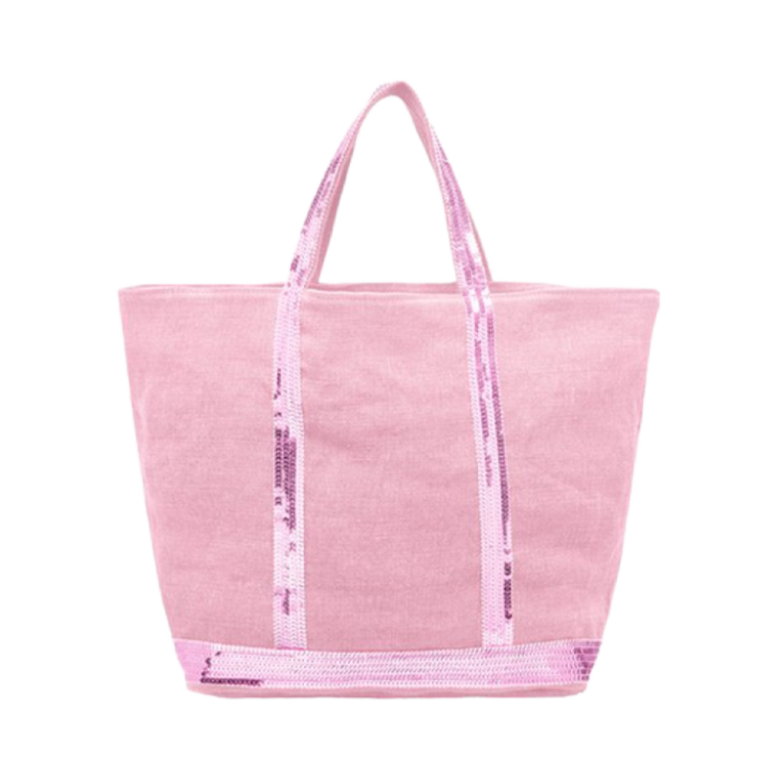 바네사 브루노 리넨 M 카바스 토트 핑크(Vanessa Bruno Linen M Cabas Tote Pink)