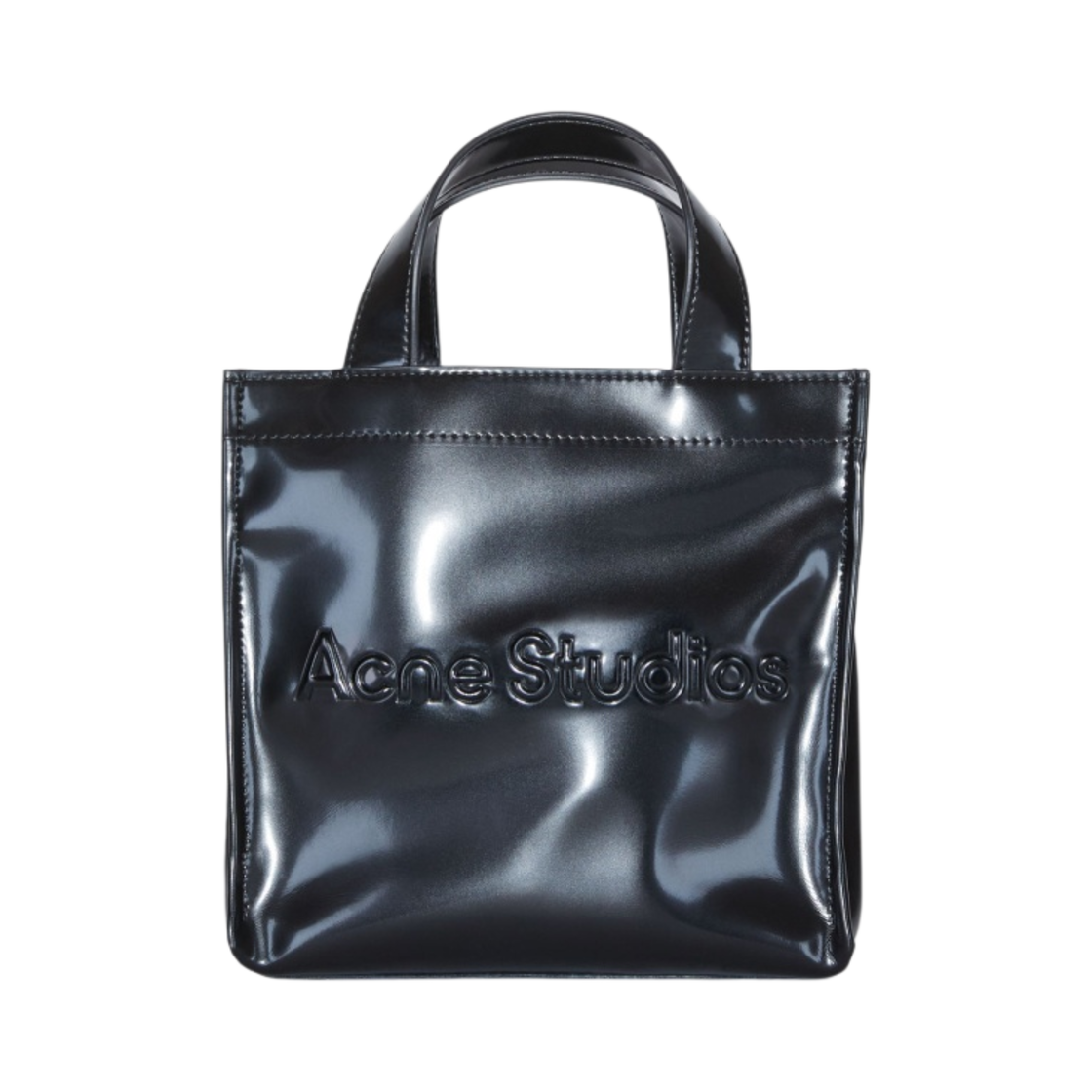 아크네 스튜디오 로고 미니 숄더 토트백 블랙(Acne Studios Logo Mini Shoulder Tote Bag Black)