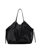 Zara Satin Tote Bag Black