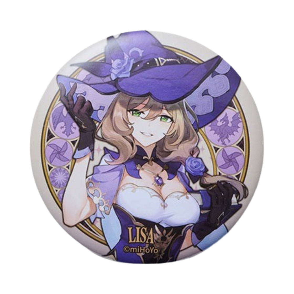6972957482694 Genshin Badge Mondstadt Theme Lisa