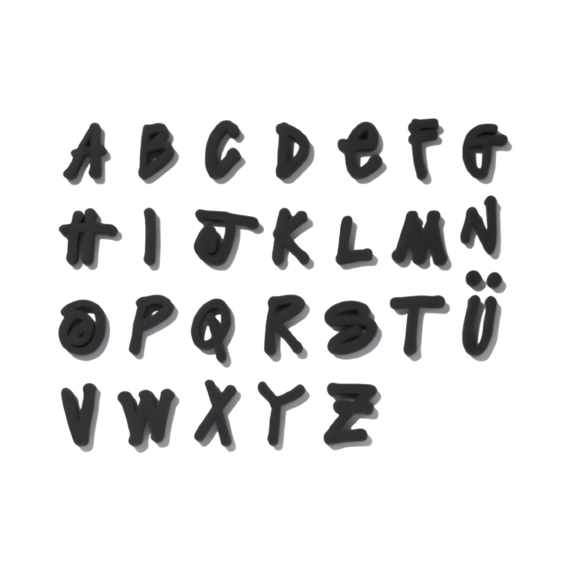 스투시 알파벳 마그넷 블랙(Stussy Alphabet Magnets Black)