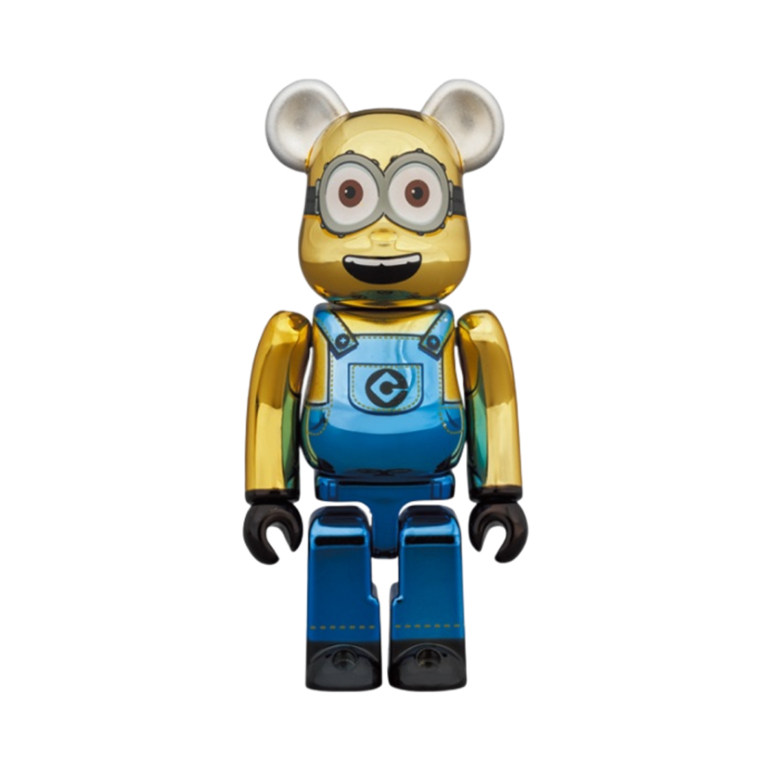 베어브릭 슈퍼배드 데이브 골드 크롬 버전 100% & 400% 세트(Bearbrick Despicable Me Dave Gold Chrome Ver. 100％ & 400％ Set) - 3