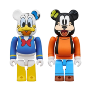 Bearbrick x Medicom Toy Donald Duck & Goofy 100% (Set of 2)
