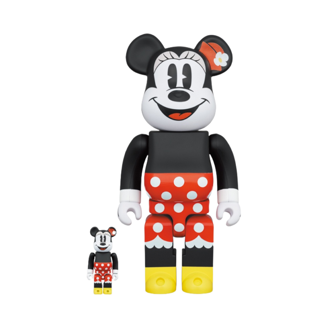 베어브릭 미니 마우스 100% & 400% 세트(Bearbrick Minnie Mouse 100% & 400% Set)