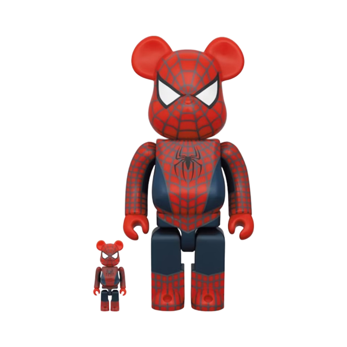 - Bearbrick x Marvel Spider-Man No Way Home Friendly Neighborhood Spider-Man 100% & 400% Set