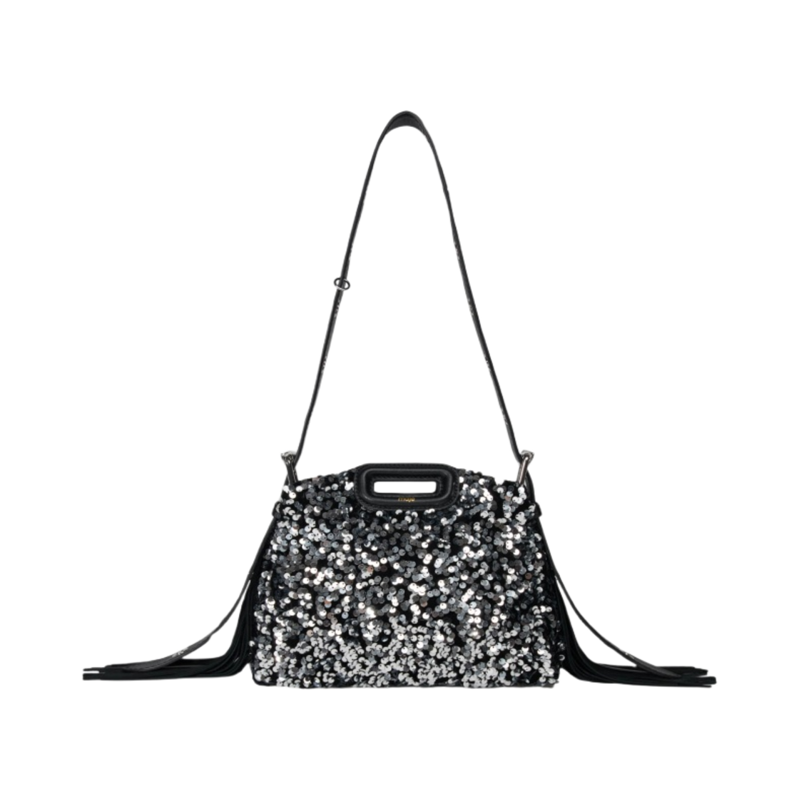 (W) 마쥬 스무스 레더 미스 M 미니백 느와르((W) Maje Miss M Mini Bag in Smooth Leather Noir)