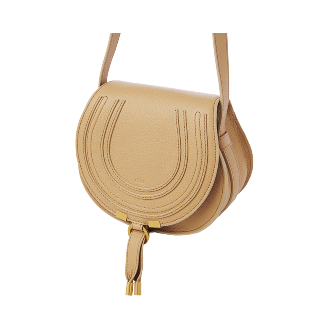 끌로에 마르씨 스몰 새들 백 노마드 베이지(Chloe Marcie Small Saddle Bag Nomad Beige) - 3