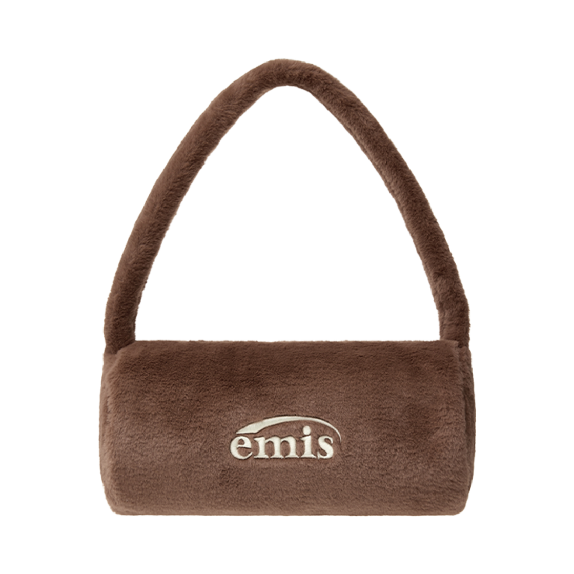 - Emis Fur Cylinder Bag Brown