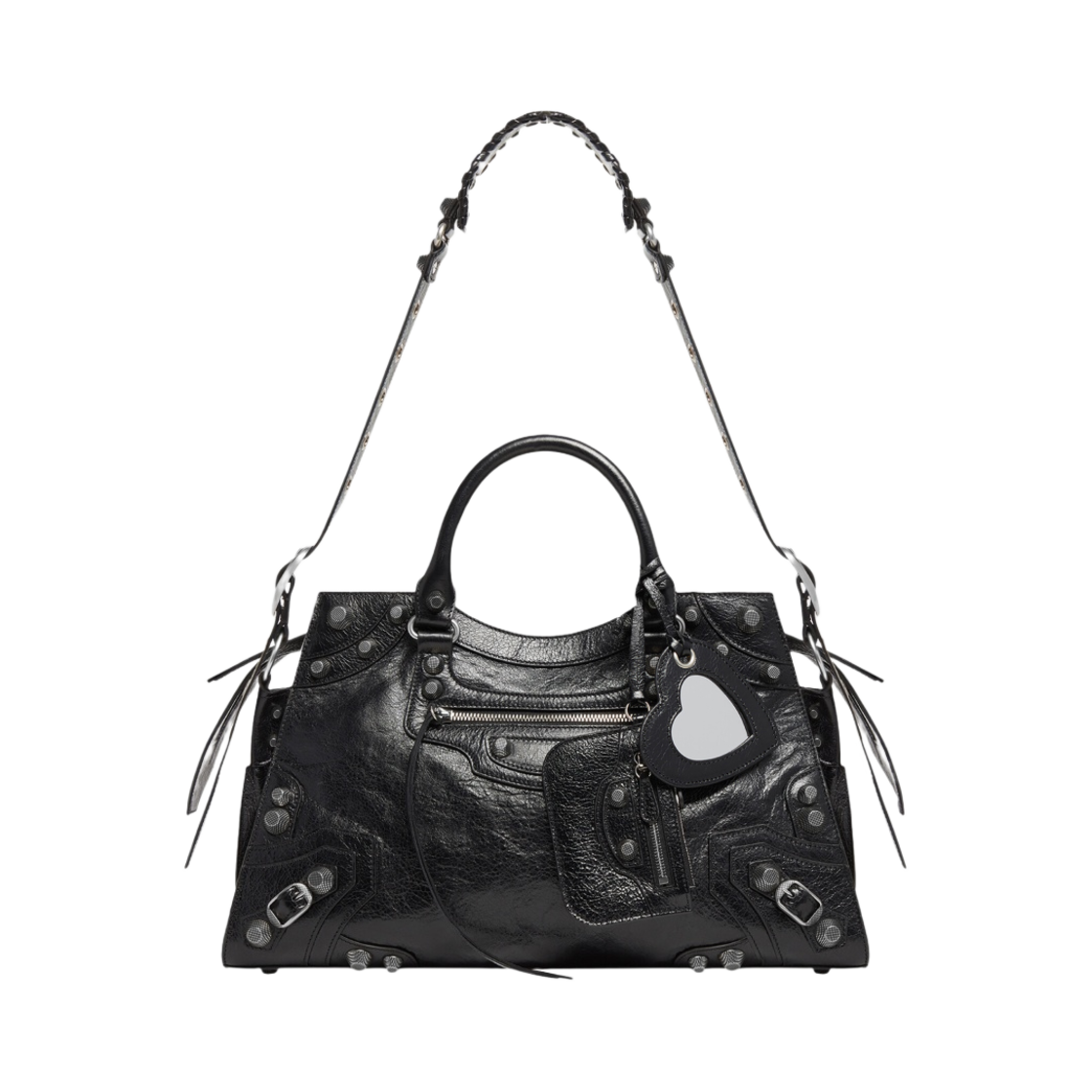 발렌시아가 네오 카골 시티 핸드백 블랙