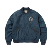 Thisisneverthat x Grateful Dead Dancing Bears Baseball Jacket Blue