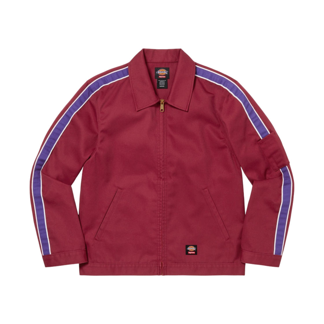 슈프림 x 디키즈 스트라이프 아이젠하워 자켓 마룬 - 22SS(Supreme x Dickies Stripe Eisenhower Jacket Maroon - 22SS) - 1