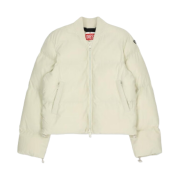 (W) Diesel W-Oluch Puffer Jacket with Oval D Patch Ivory