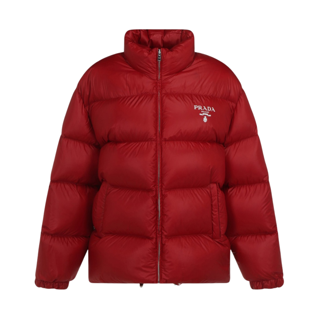 (W) 프라다 리나일론 다운 자켓 레드((W) Prada Re-Nylon Down Jacket Red) - 1