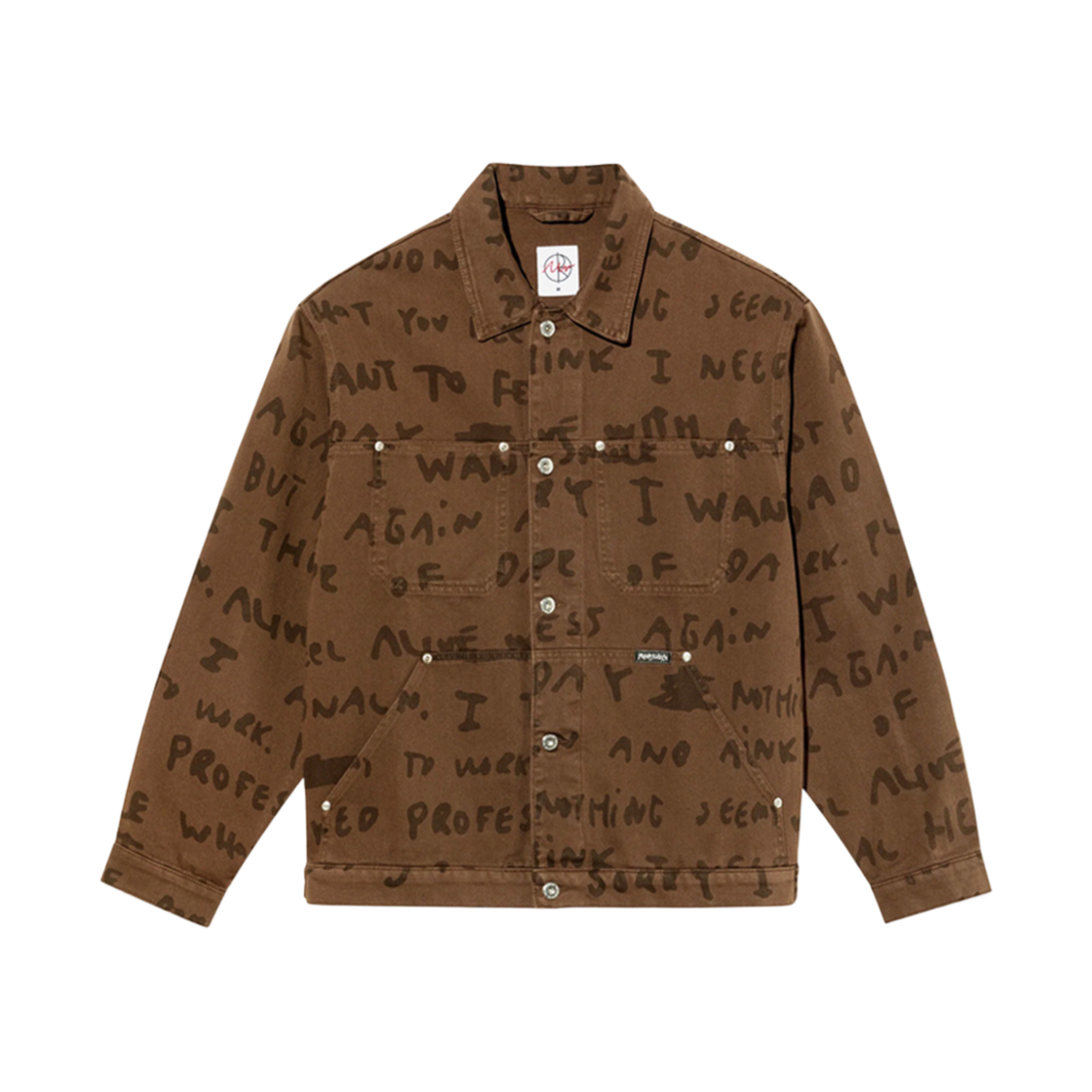 P000BHSN Polar Skate Co. Sad Notes Patrik Jacket Walnut