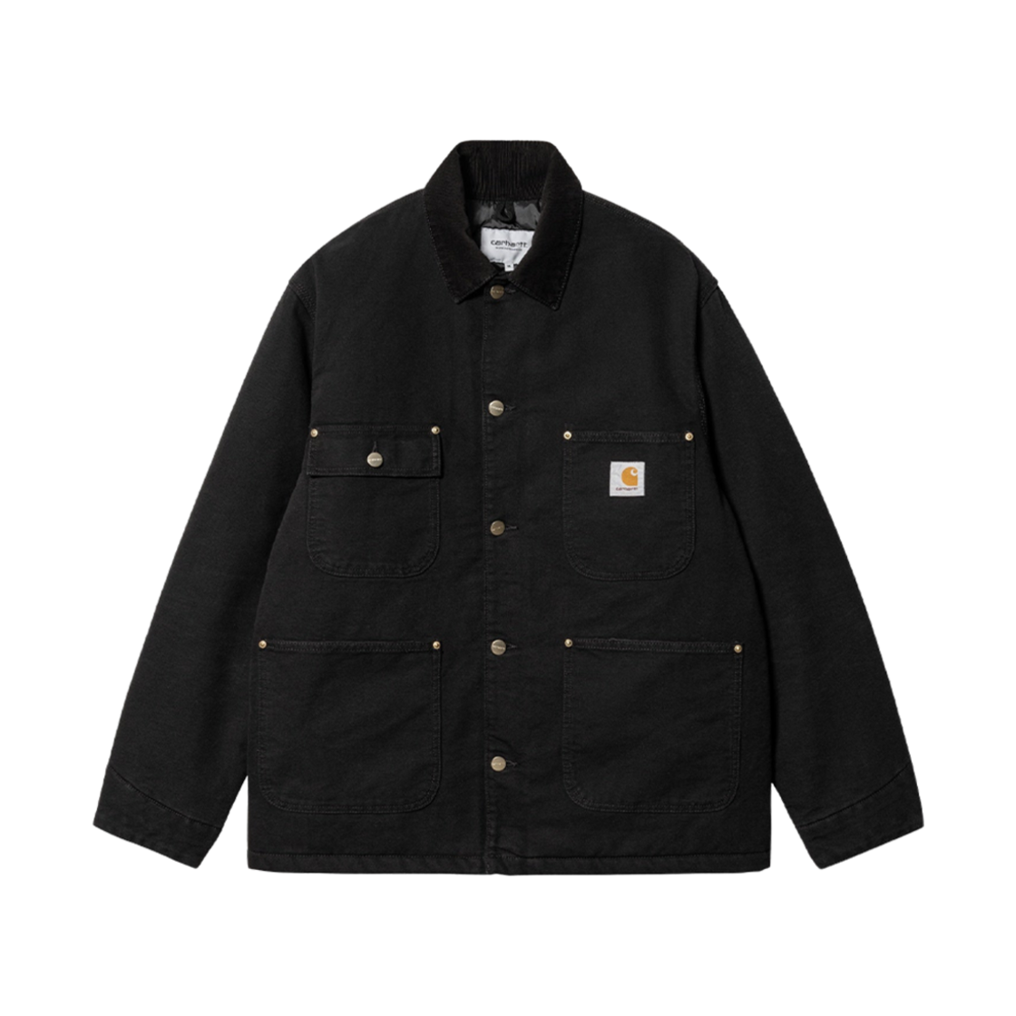 I027357-00E-3K Carhartt WIP OG Chore Coat Black Aged Canvas - Winter