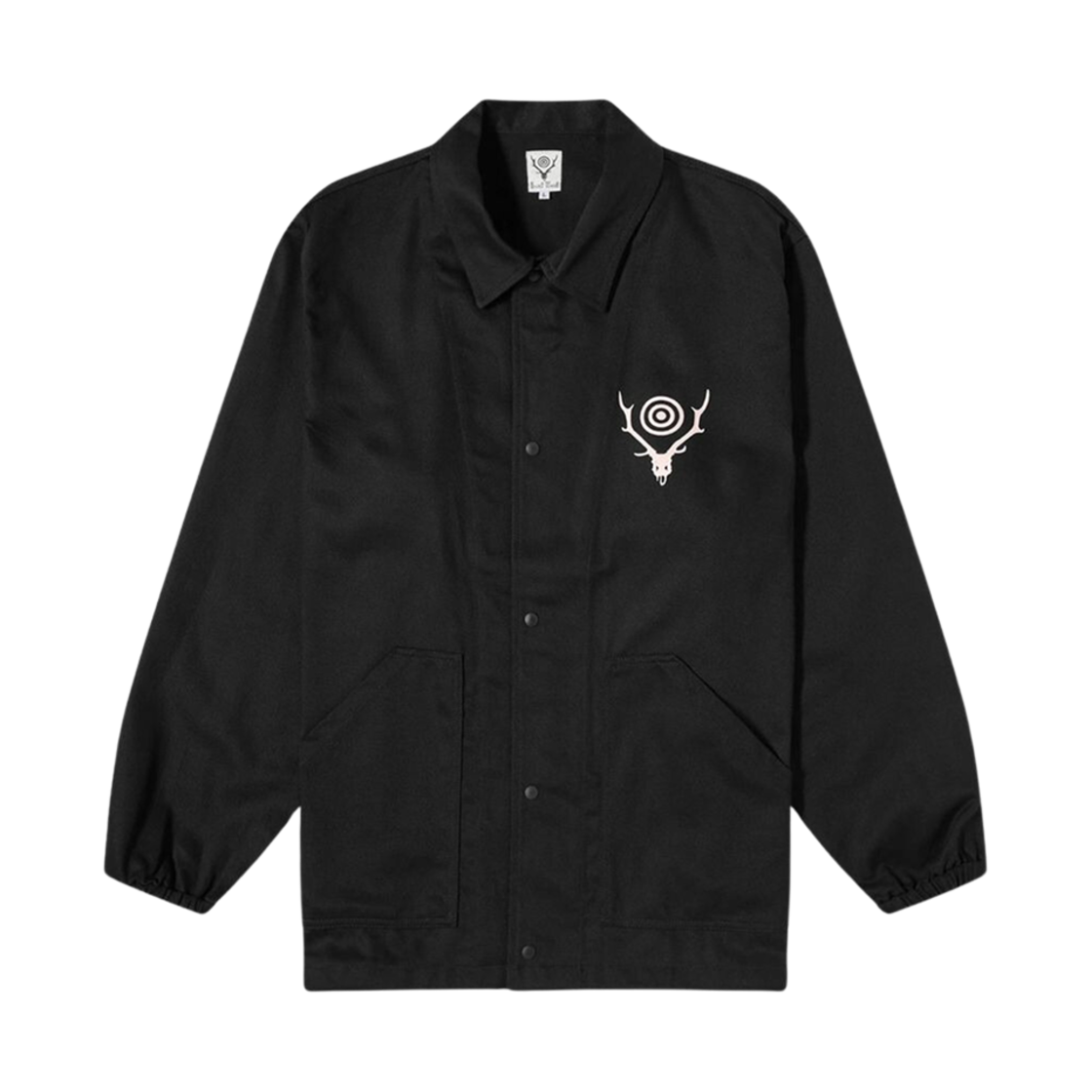 사우스2 웨스트8 코튼 트윌 코치 자켓 블랙(South2 West8 Cotton Twill Coach Jacket Black)