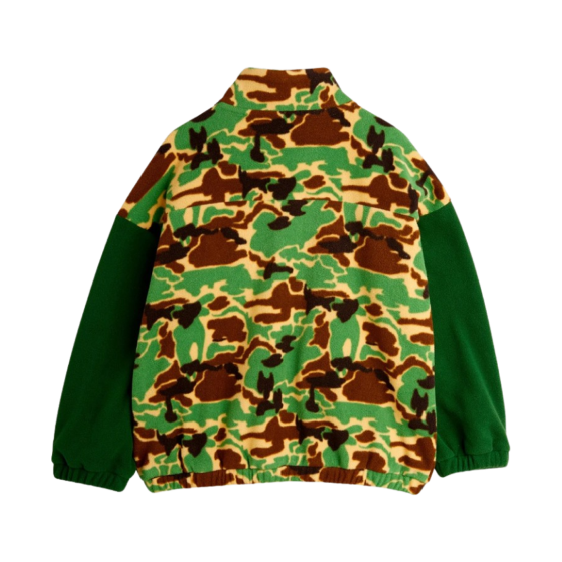 (키즈) 미니 로디니 플리스 집 가디건 그린((Kids) Mini Rodini Fleece Zip Cardigan Green) - 2