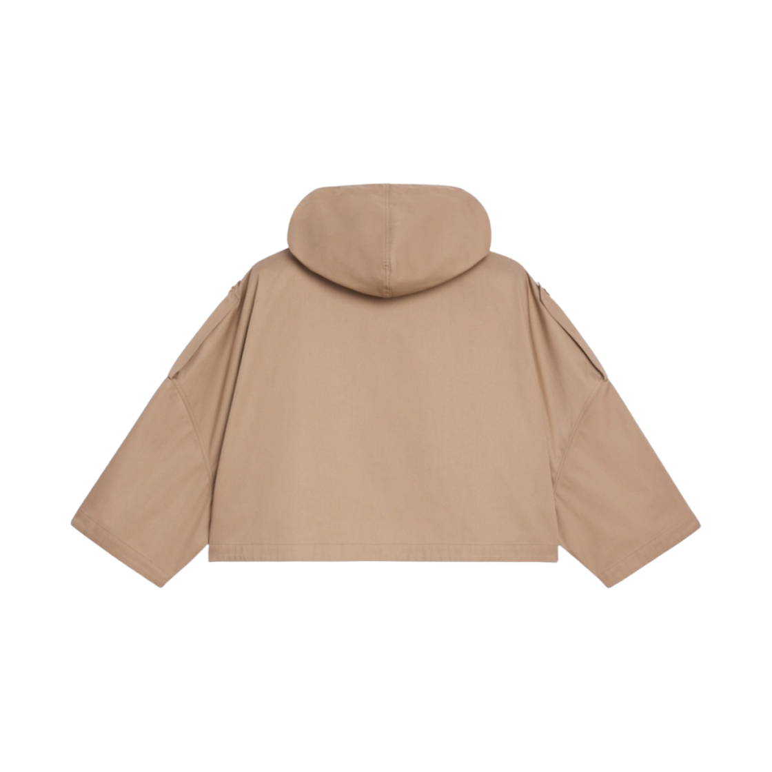 (W) 셀린느 테크니컬 코튼 크롭 파카 베이지((W) Celine Cropped Parka in Technical Cotton Beige) - 2