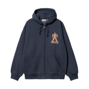 Carhartt WIP Hooded Built Sweat Jacket Blue
