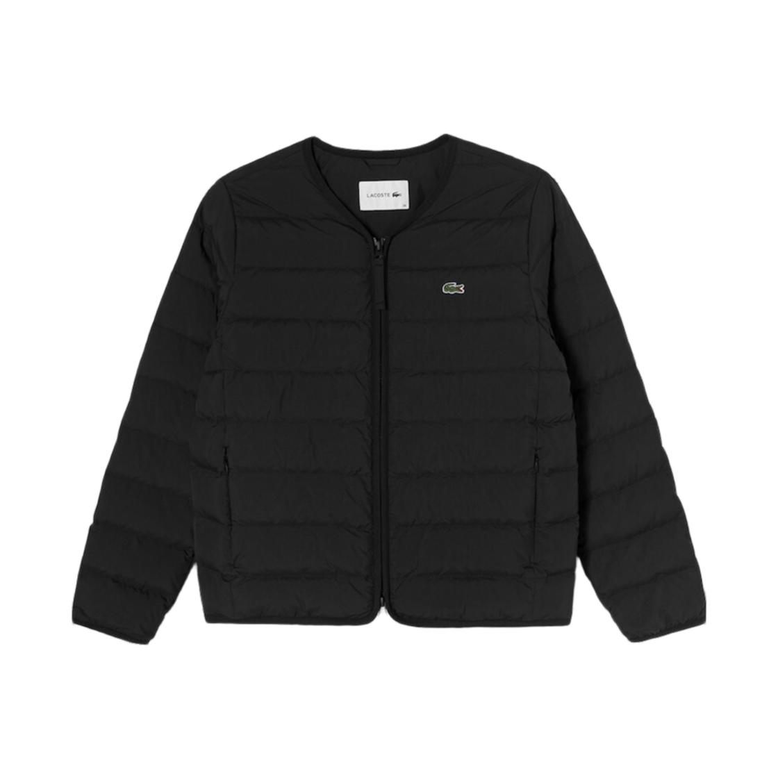 (W) 라코스테 라이트웨이트 다운 블루종 블랙((W) Lacoste Lightweight Down Blouson Black)