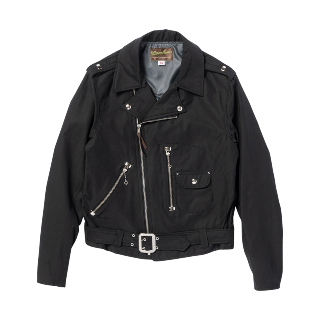 BJ24102 The Real McCoy's Buco J-24 Satin Twill Jacket Black