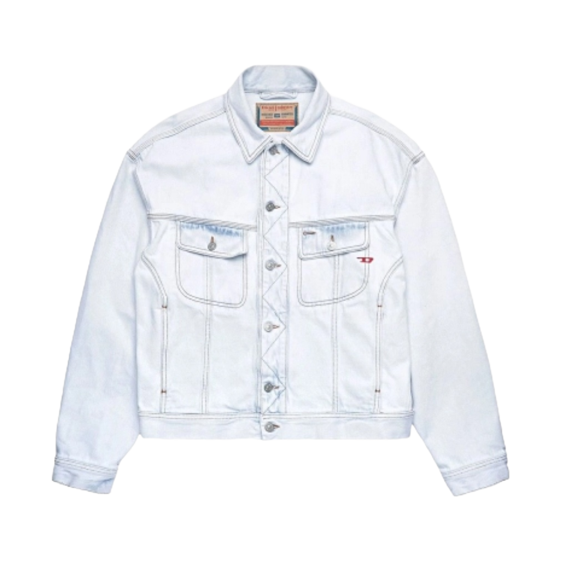 A038840079Z-01 Diesel D-Lillo Slim Fit Jacket Blue