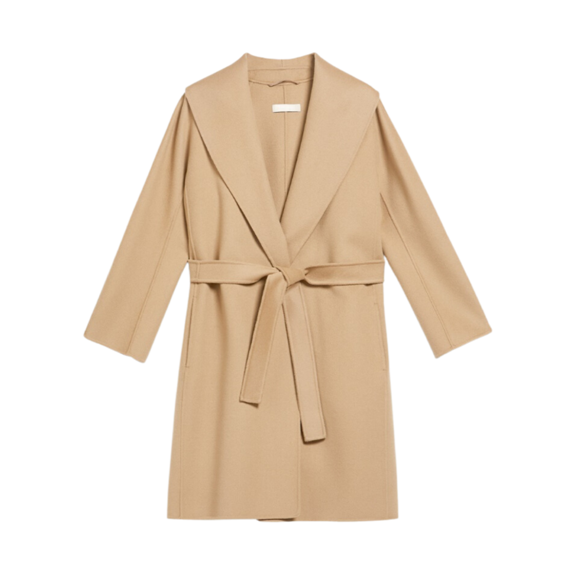 MESSI-045 (W) S Max Mara Messi Wool Robe Coat Camel