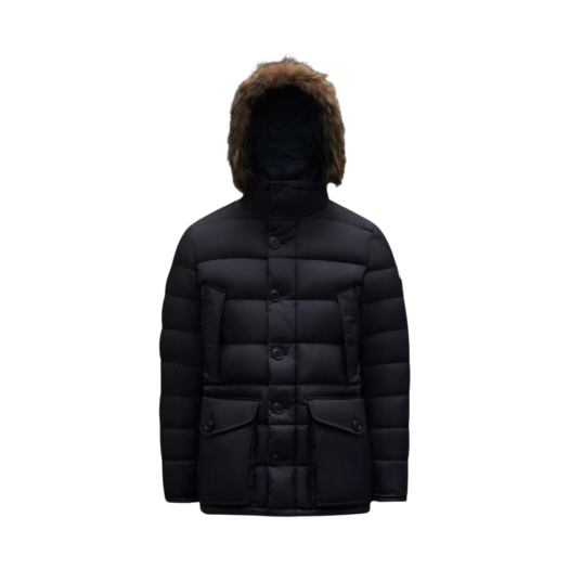 Moncler Cluny Long Down Jacket Night Blue - 23FW