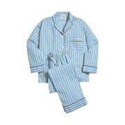 Snappy Cuddle Chilling Stripe Pajama Set Blue
