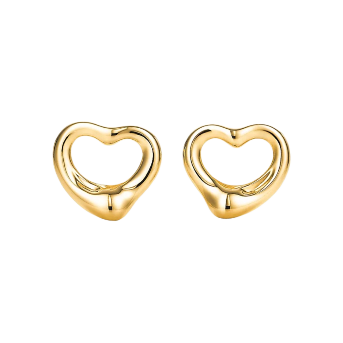 티파니 앤 코 엘사 퍼레티 오픈 하트 스터드 이어링 11mm옐로우 골드(Tiffany & Co. Elsa Peretti Open Heart Stud Earrings 11mm Yellow Gold)