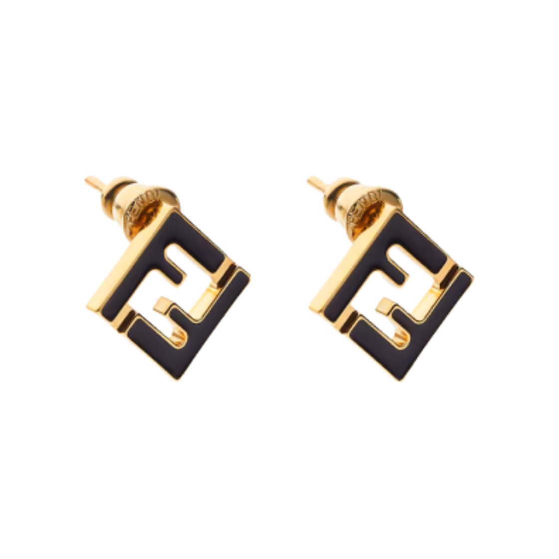 8AK320B09F0A1F (W) Fendi Forever Fendi Earrings Gold Black