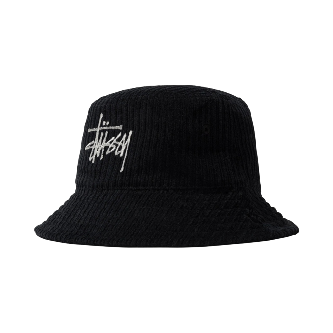 스투시 코듀로이 빅 베이직 버킷햇 블랙(Stussy Corduroy Big Basic Bucket Hat Black) - 1