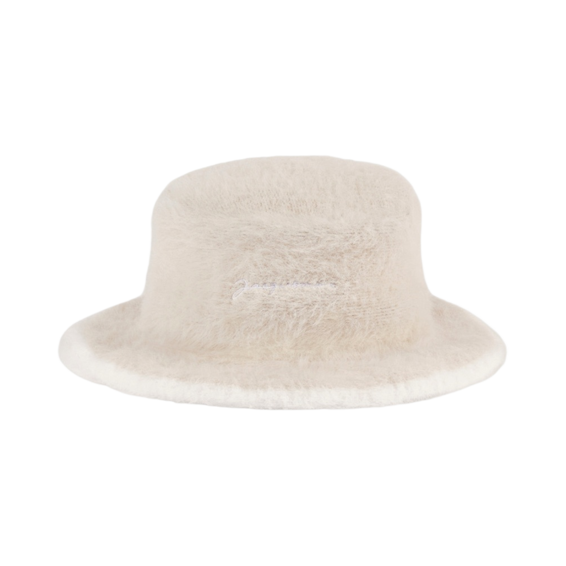 226AC408-5080-110 Jacquemus Le Bob Neve Fluffy Bucket Hat Off White