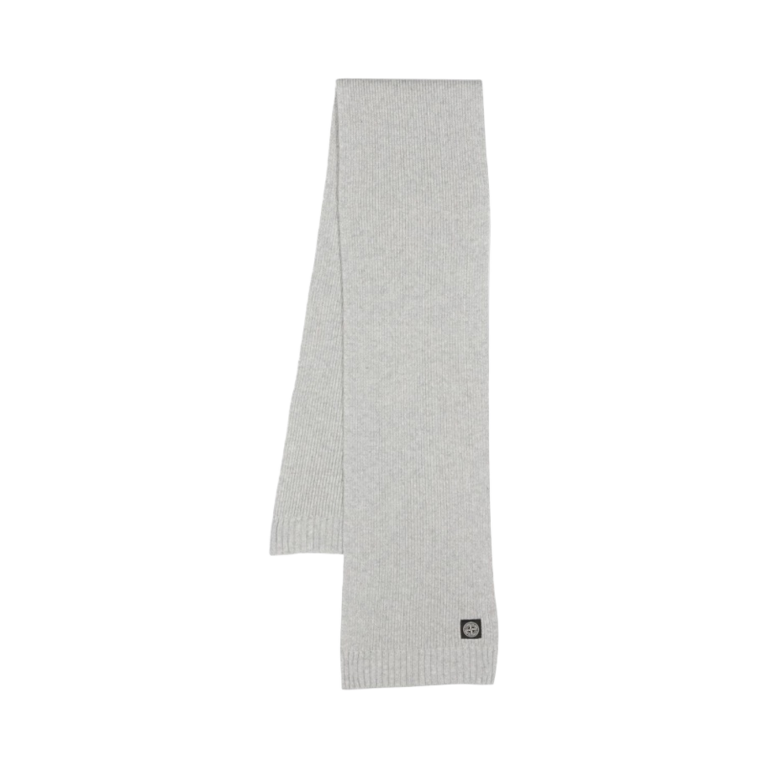 7916N02Z3-V0M64 (Kids) Stone Island N02Z3 Ribbed Wool Cashmere Scarf Melange Grey