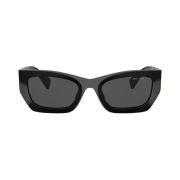(W) Miu Miu Glimpse Sunglasses Slate Grey Lenses Black Acetate
