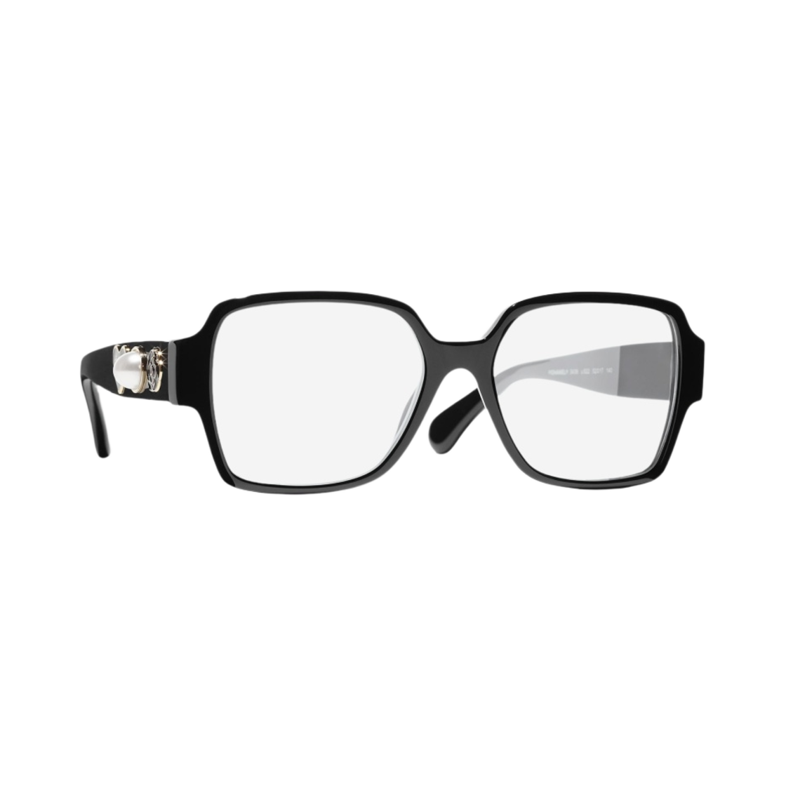 샤넬 블루 라이트 스퀘어 프레임 아세테이트 & 블랙 아시안 핏(Chanel Square Blue Light Glasses Acetate & Black Asian Fit) - 2
